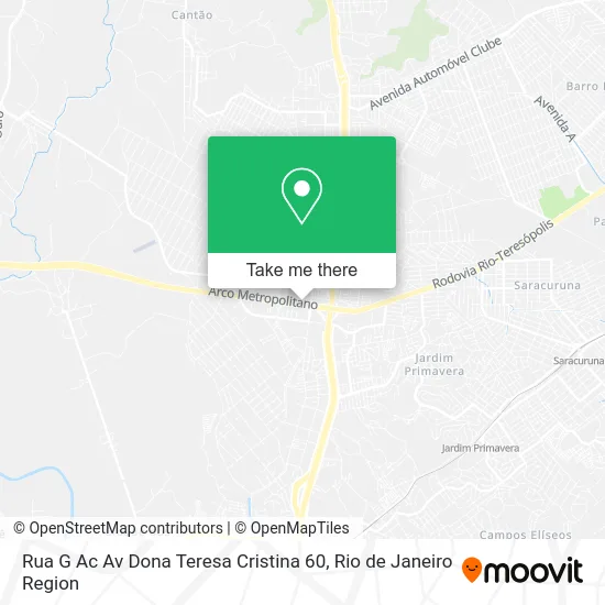 Rua G Ac Av Dona Teresa Cristina 60 map