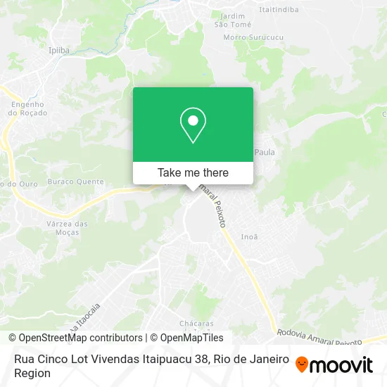 Rua Cinco Lot Vivendas Itaipuacu 38 map