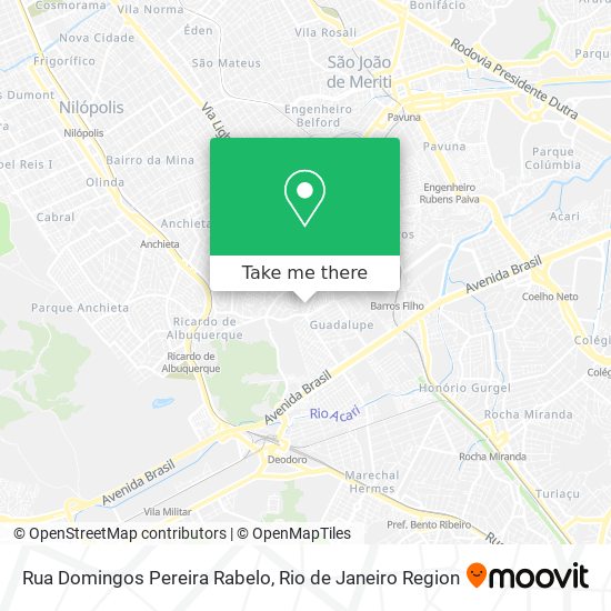 Rua Domingos Pereira Rabelo map