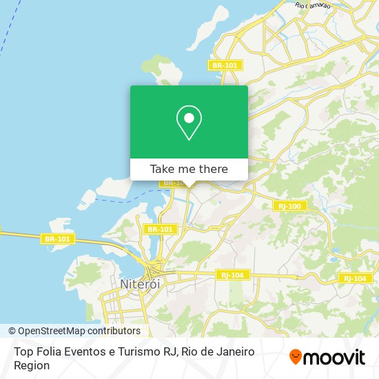 Mapa Top Folia Eventos e Turismo RJ