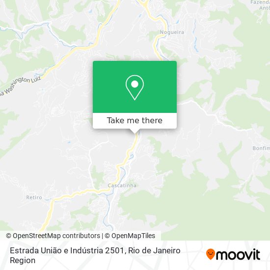 Estrada União e Indústria 2501 map