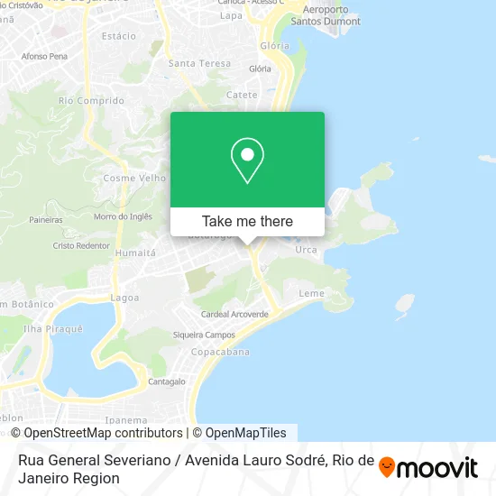 Rua General Severiano / Avenida Lauro Sodré map