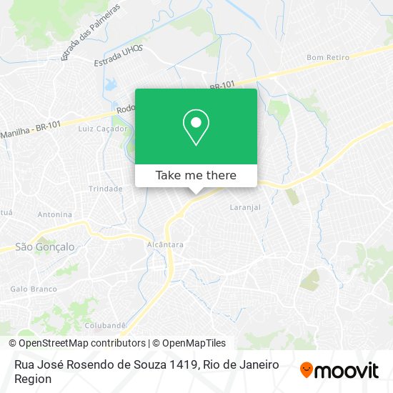 Rua José Rosendo de Souza 1419 map