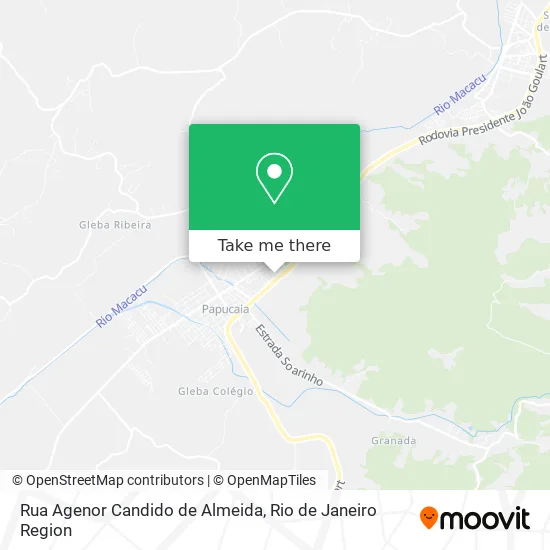 Rua Agenor Candido de Almeida map