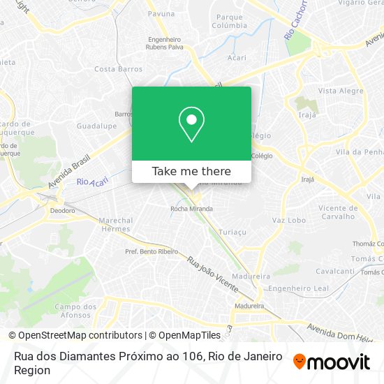 Rua dos Diamantes Próximo ao 106 map