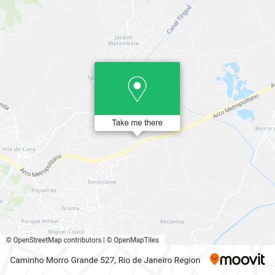 Caminho Morro Grande 527 map