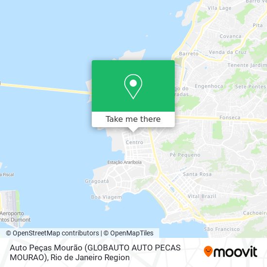 Mapa Auto Peças Mourão (GLOBAUTO AUTO PECAS MOURAO)