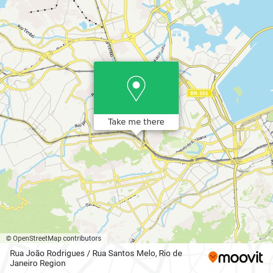 Rua João Rodrigues / Rua Santos Melo map