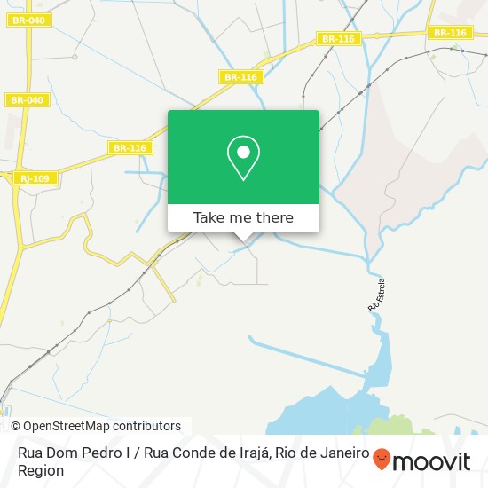 Mapa Rua Dom Pedro I / Rua Conde de Irajá