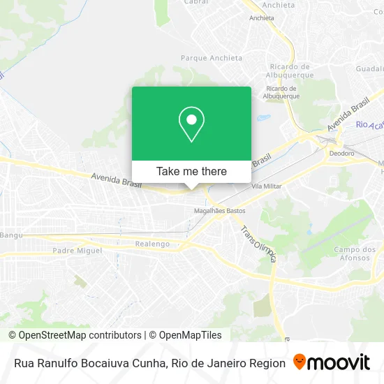 Rua Ranulfo Bocaiuva Cunha map