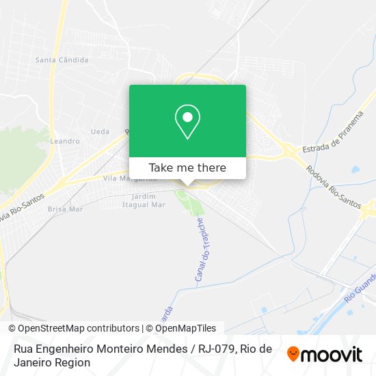 Mapa Rua Engenheiro Monteiro Mendes / RJ-079