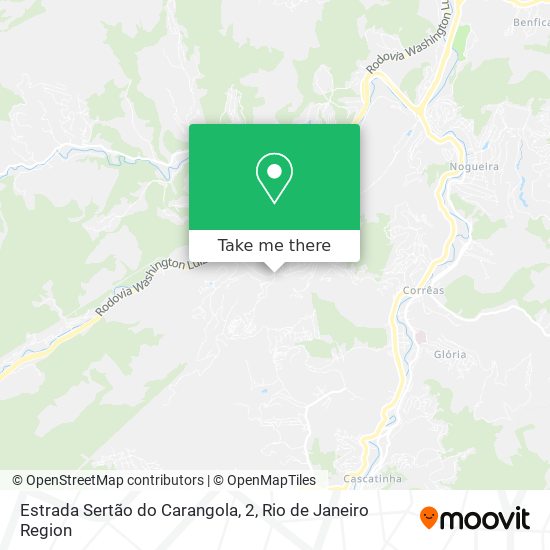 Estrada Sertão do Carangola, 2 map