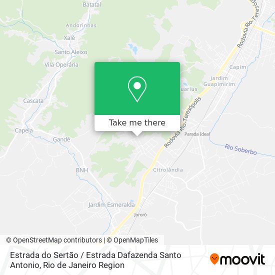 Estrada do Sertão / Estrada Dafazenda Santo Antonio map