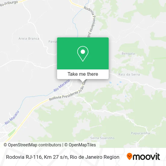 Rodovia RJ-116, Km 27 s/n map