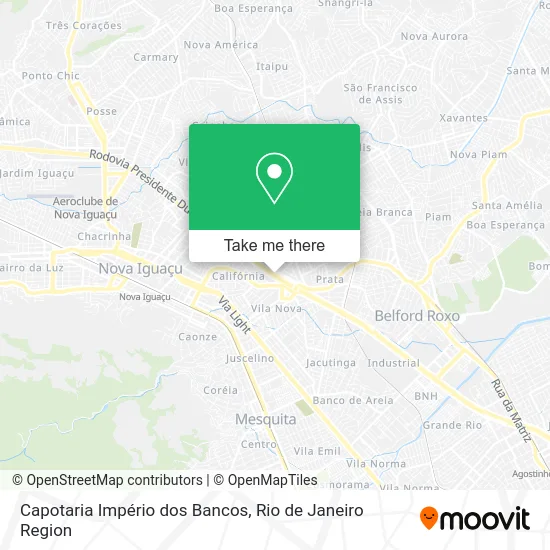 Capotaria Império dos Bancos map