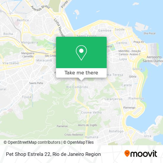 Pet Shop Estrela 22 map
