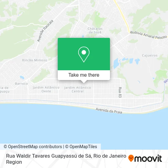 Rua Waldir Tavares Guapyassú de Sá map