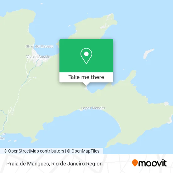 Praia de Mangues map