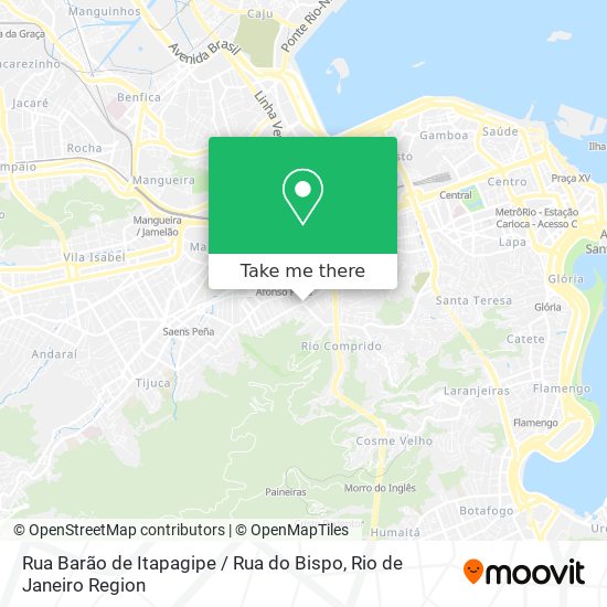 Mapa Rua Barão de Itapagipe / Rua do Bispo