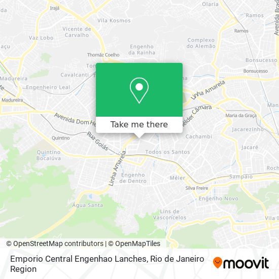Emporio Central Engenhao Lanches map