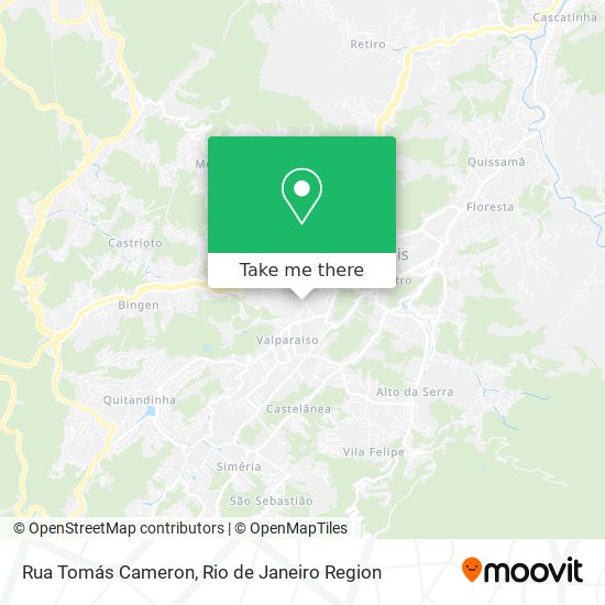 Rua Tomás Cameron map