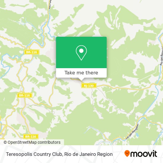 Mapa Teresopolis Country Club