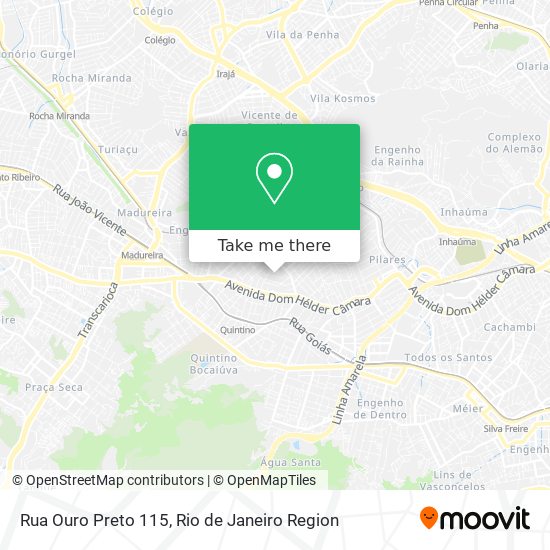 Mapa Rua Ouro Preto 115