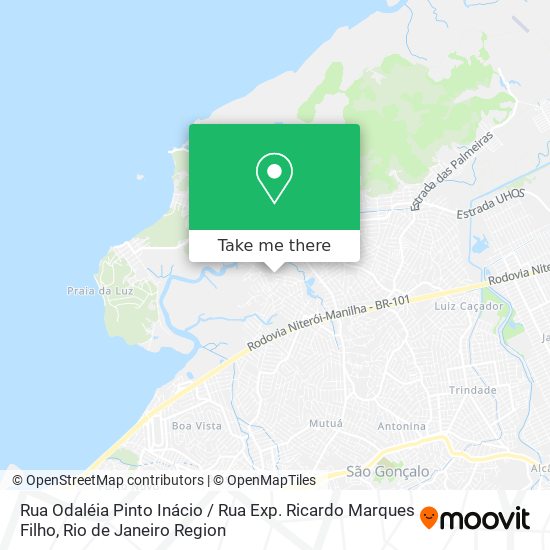 Mapa Rua Odaléia Pinto Inácio / Rua Exp. Ricardo Marques Filho