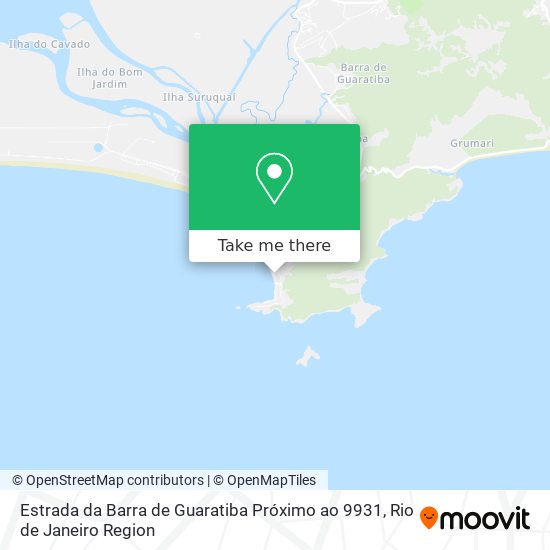 Mapa Estrada da Barra de Guaratiba Próximo ao 9931