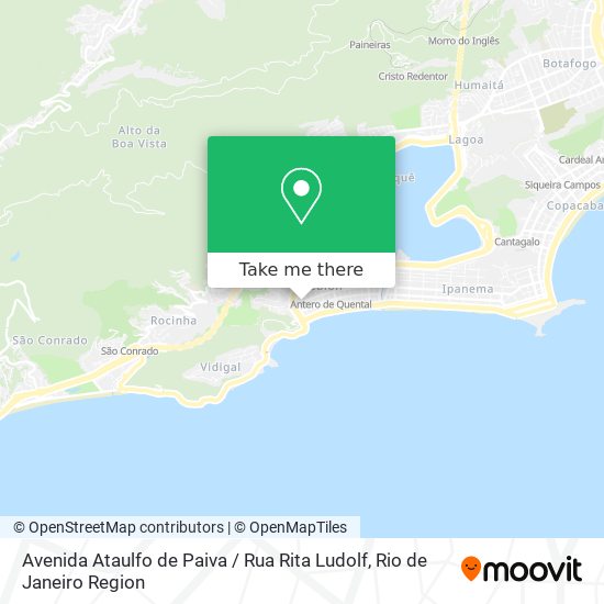 Mapa Avenida Ataulfo de Paiva / Rua Rita Ludolf