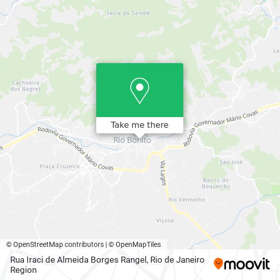 Rua Iraci de Almeida Borges Rangel map