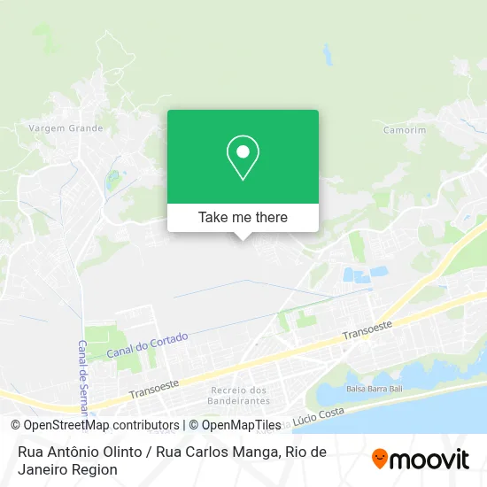 Rua Antônio Olinto / Rua Carlos Manga map