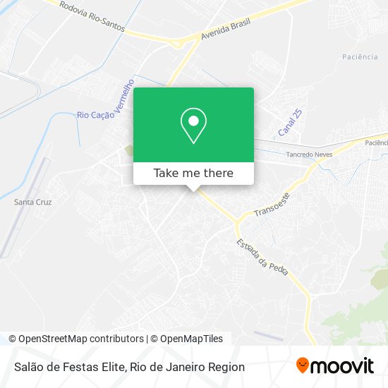 Mapa Salão de Festas Elite