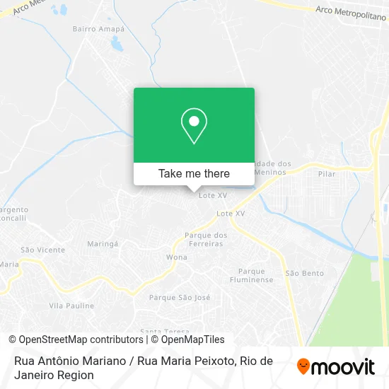 Rua Antônio Mariano / Rua Maria Peixoto map