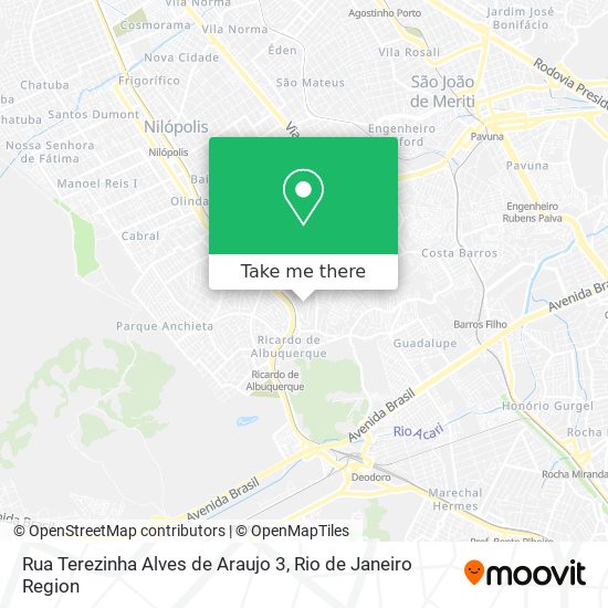 Mapa Rua Terezinha Alves de Araujo 3
