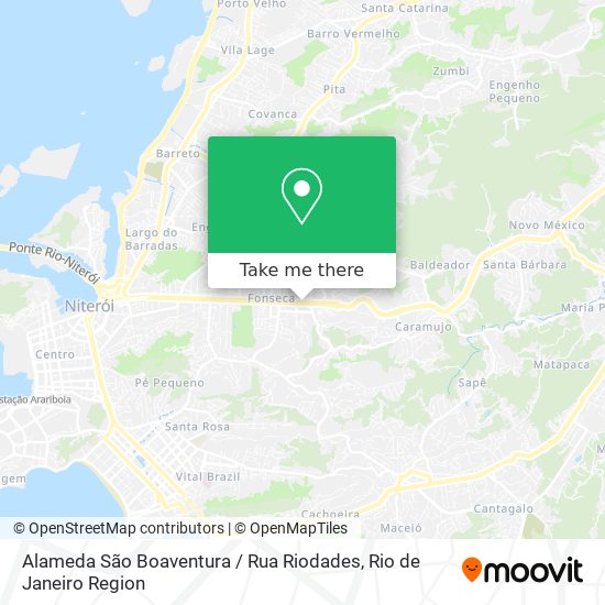 Alameda São Boaventura / Rua Riodades map