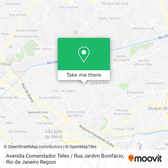 Avenida Comendador Teles / Rua Jardim Bonifácio map