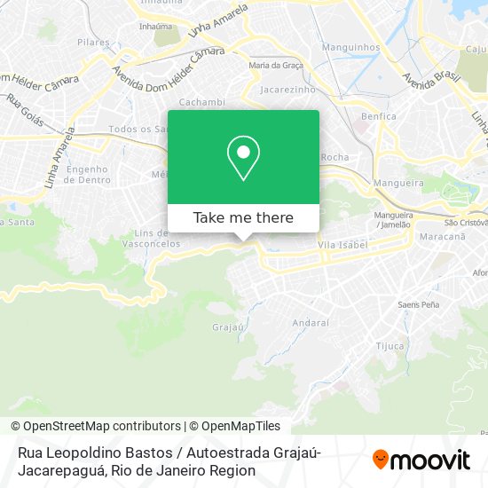 Rua Leopoldino Bastos / Autoestrada Grajaú-Jacarepaguá map