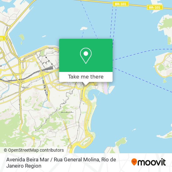 Mapa Avenida Beira Mar / Rua General Molina
