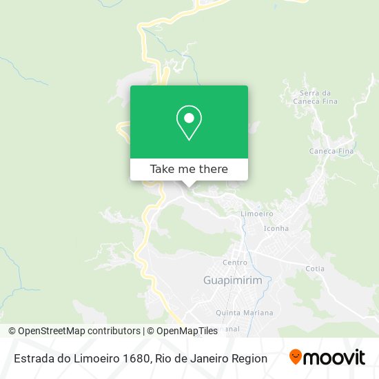 Estrada do Limoeiro 1680 map