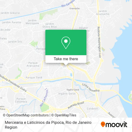 Mercearia e Laticínios da Pipoca map