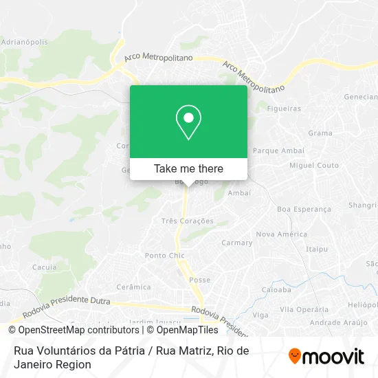 Rua Voluntários da Pátria / Rua Matriz map