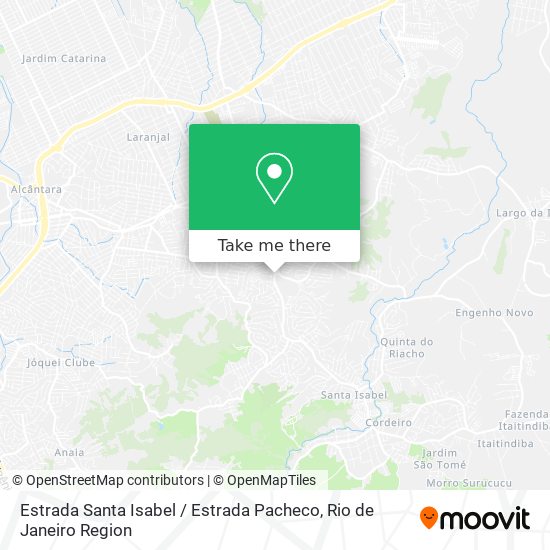 Estrada Santa Isabel / Estrada Pacheco map