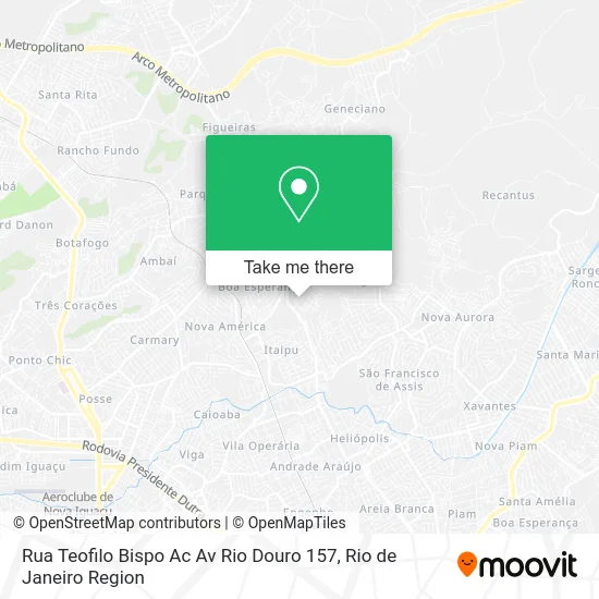 Rua Teofilo Bispo Ac Av Rio Douro 157 map