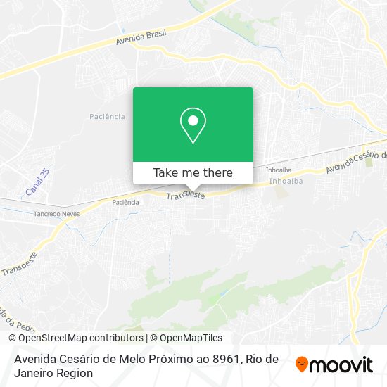 Avenida Cesário de Melo Próximo ao 8961 map