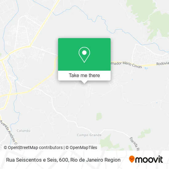 Rua Seiscentos e Seis, 600 map