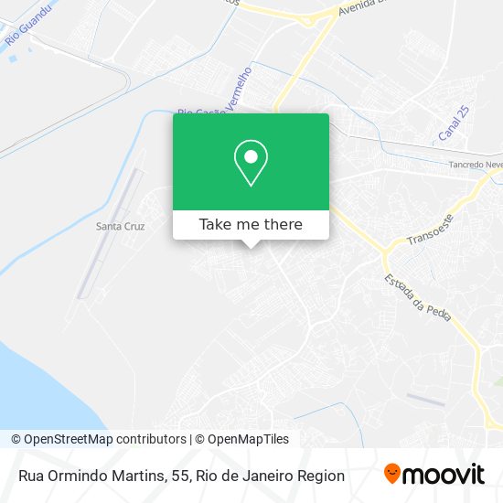 Mapa Rua Ormindo Martins, 55