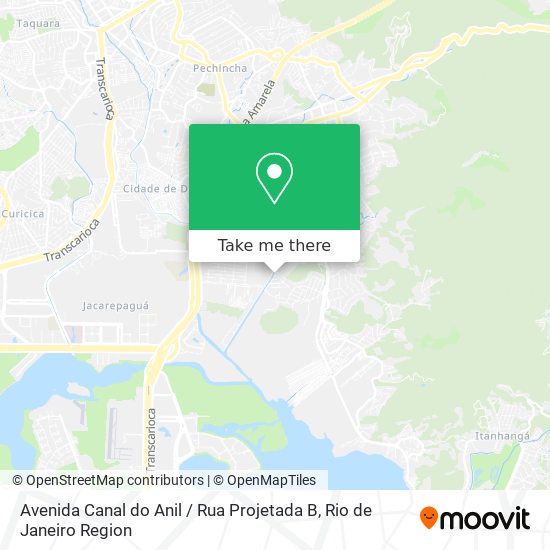 Mapa Avenida Canal do Anil / Rua Projetada B