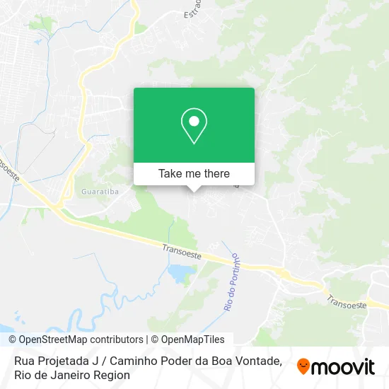 Rua Projetada J / Caminho Poder da Boa Vontade map