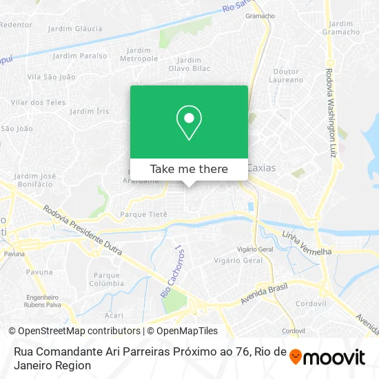 Rua Comandante Ari Parreiras Próximo ao 76 map